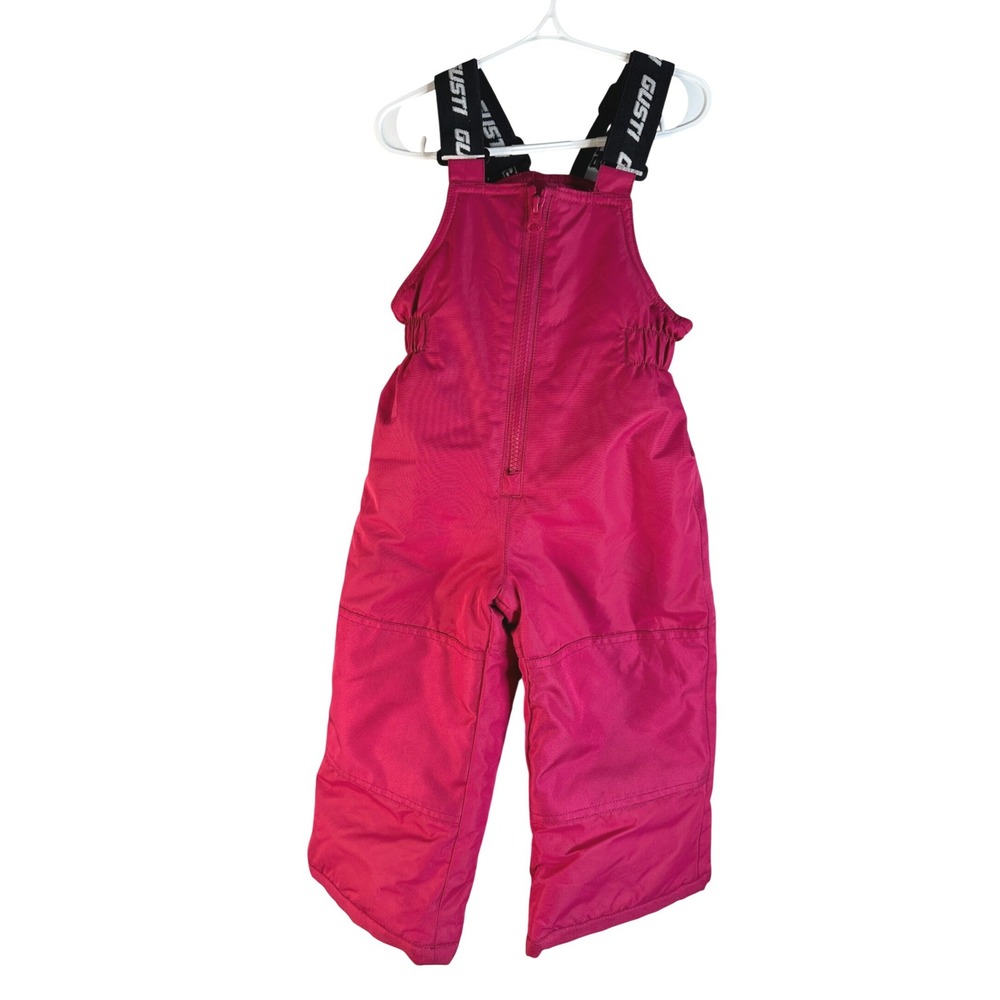 Gusti Kids Pink Insulated Reinforced Winter Snow Outdoor Bibs Size 2